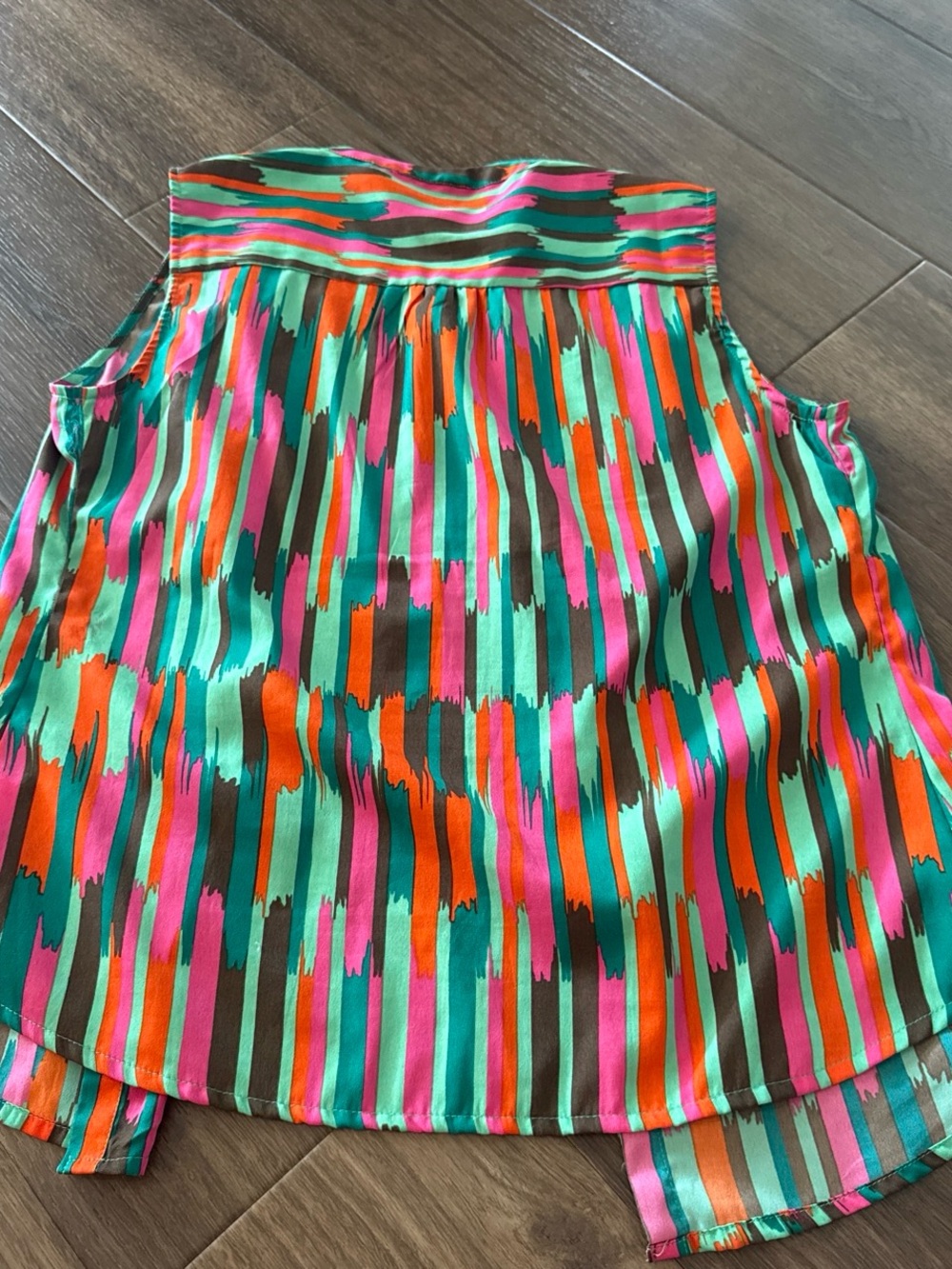 Banana Republic Multicolor Brushstroke Stripe Blouse - Picture 3 of 3